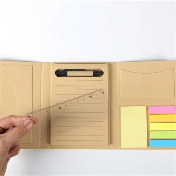 Portable Notepad With Pen Convenient Sticky Notebook