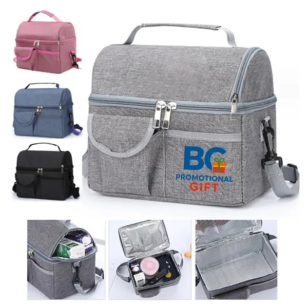 Double Layer Insulated Cooler Bag