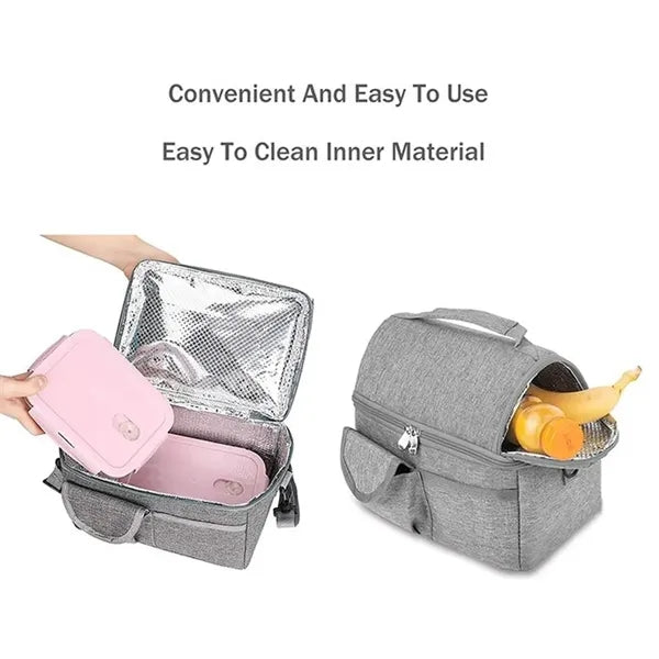 Double Layer Insulated Cooler Bag