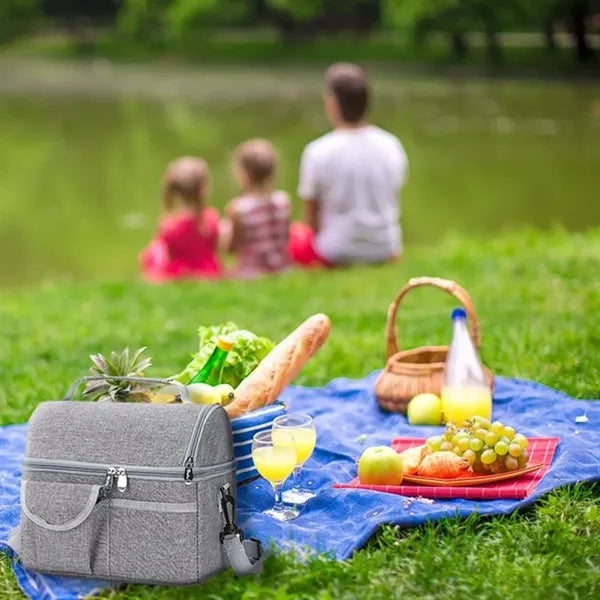 Double Layer Insulated Cooler Bag