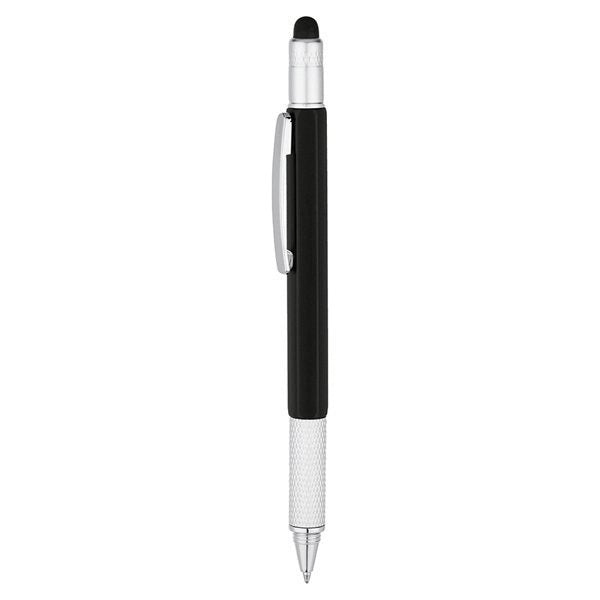 6-in-1 Stylus Twist Tool Pen- Plastic barrel