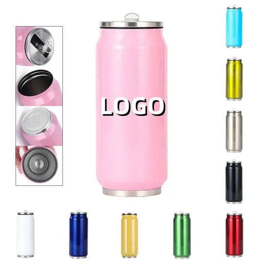 15oz Vacuum Insulated Thermos In Can Shape