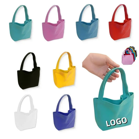 Mini Colorful Canvas Tote Bag
