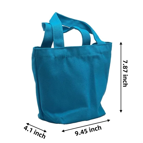 Mini Colorful Canvas Tote Bag