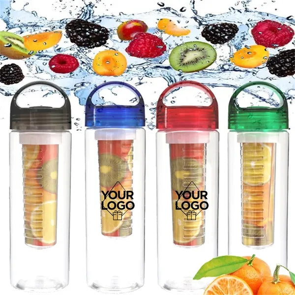 27oz Sports Water Bottle Plastic Fruit Infuser