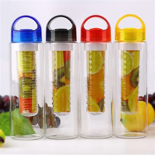 27oz Sports Water Bottle Plastic Fruit Infuser