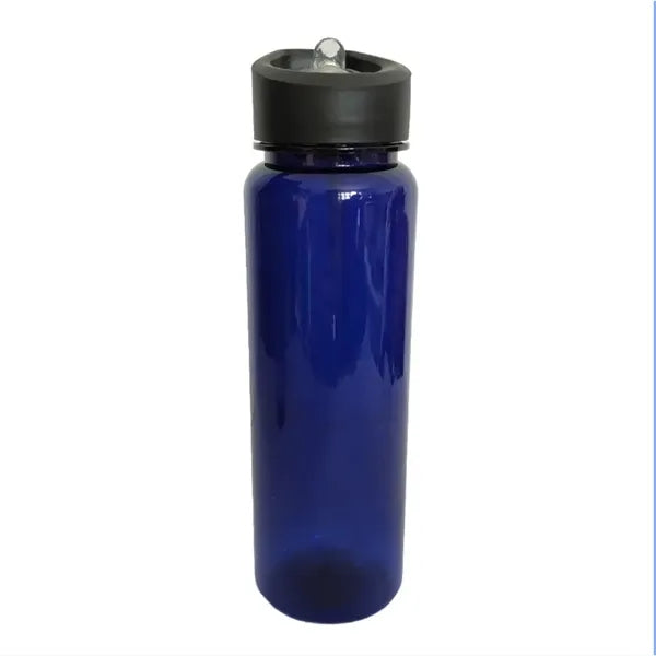 23oz Plastic Sports Water Bottle with Straw Lid