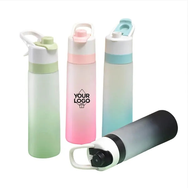 22oz Frosted Spray Plastic Sports Water Bottle