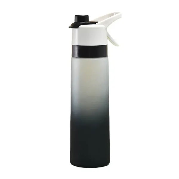 22oz Frosted Spray Plastic Sports Water Bottle