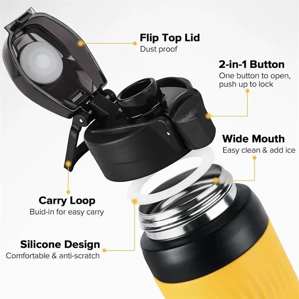 304 Stainless Steel Portable Direct Drinking Thermos Cup