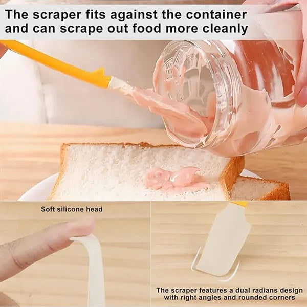 Curved Jar Spatula with Can Opener End