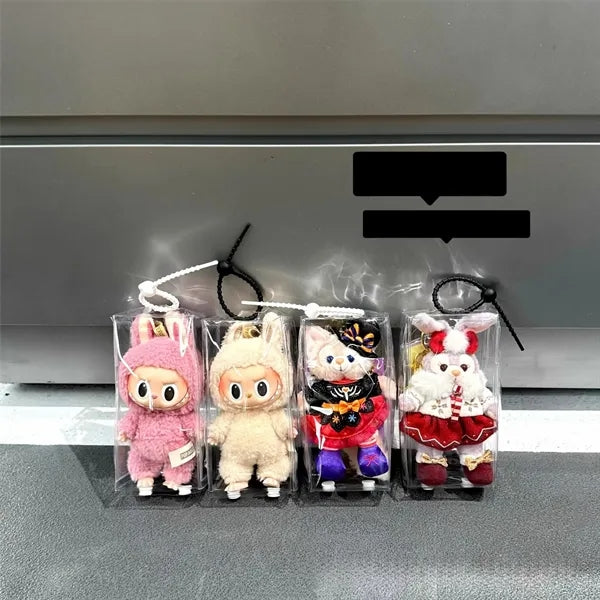 Plush Doll Charm with Transparent Case for Promotions