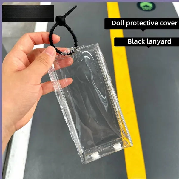 Plush Doll Charm with Transparent Case for Promotions