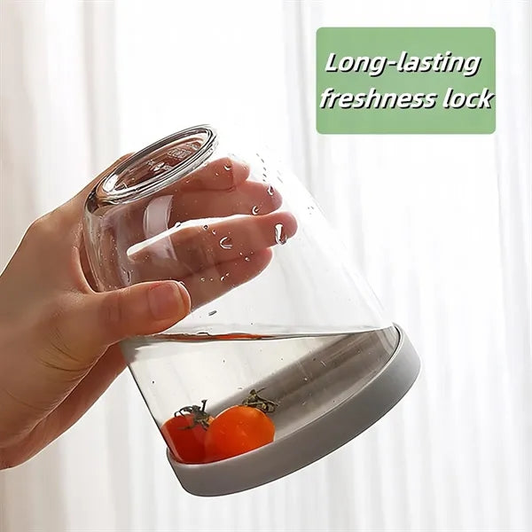 Portable Sealed Double Layer Outdoor Fruit Cup With Fork