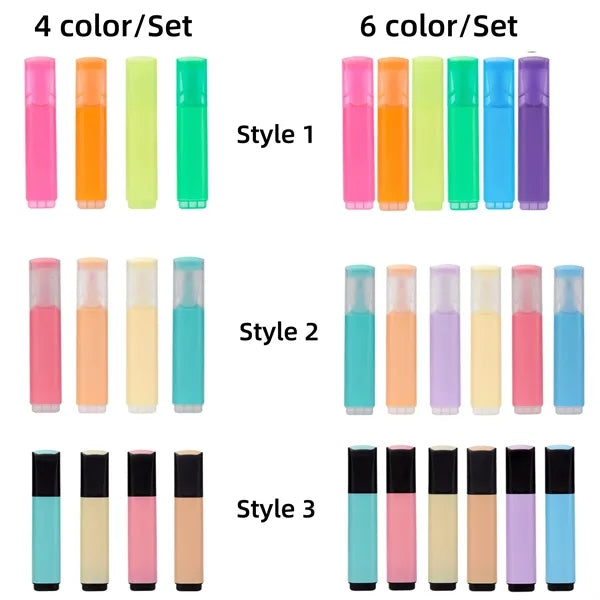 Highlighter Set Logo Printed for Office School Use