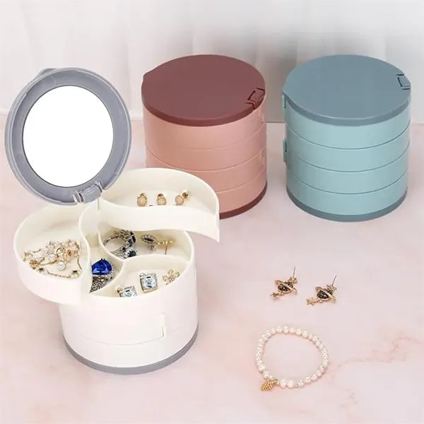 4-Layer Rotating Small Jewelry Organizer