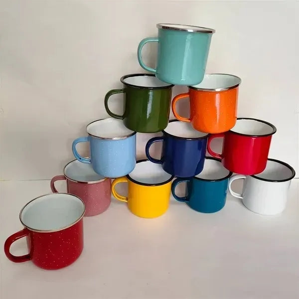 12 oz Enamel-Lined Iron Coffee Mug