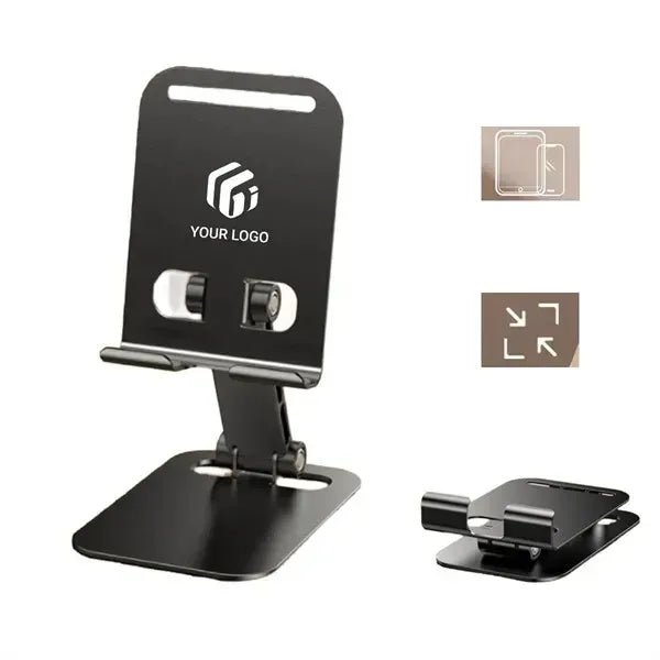 Portable foldable heat dissipation metal phone stand