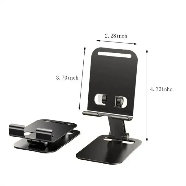 Portable foldable heat dissipation metal phone stand