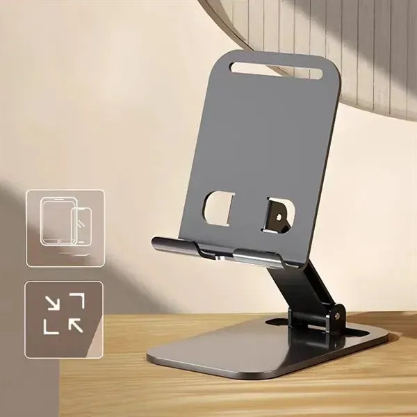 Portable foldable heat dissipation metal phone stand