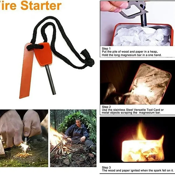 Survival Outdoor Emergency Gear Kit for Camping