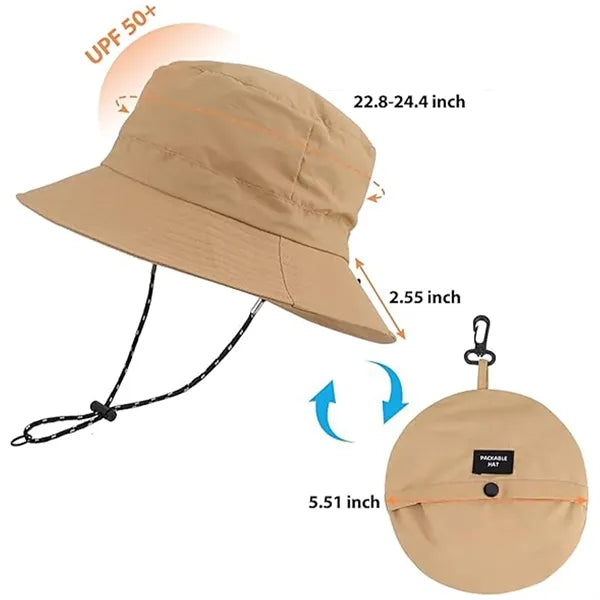 Quick-Drying Foldable Waterproof Fishing Hat