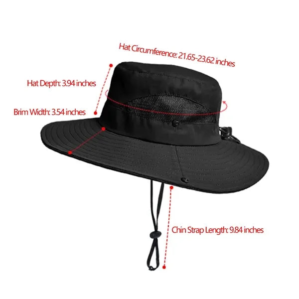 Multifunctional Outdoor Breathable Sunshade Bucket Hat