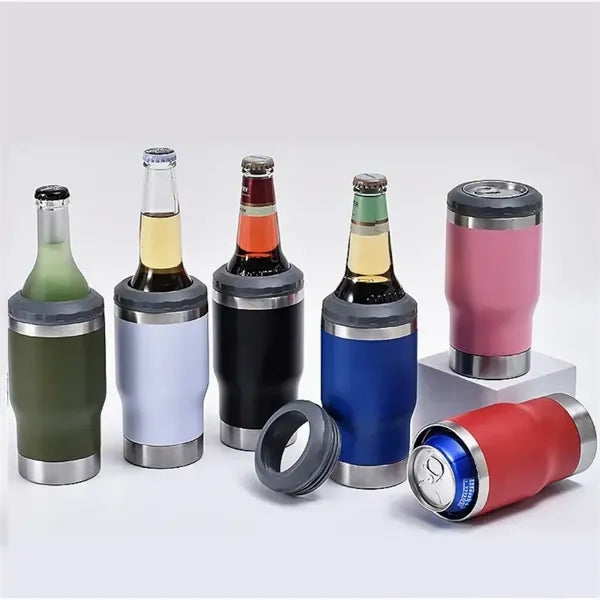 4 in 14oz 18/8 Stainless Steel Insulated Can Cooler Tumbler
