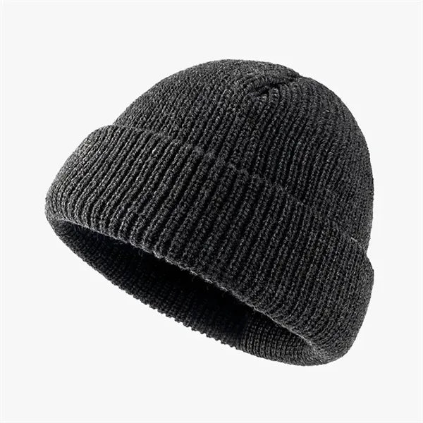 Knit Cuff Short Fisherman Beanie