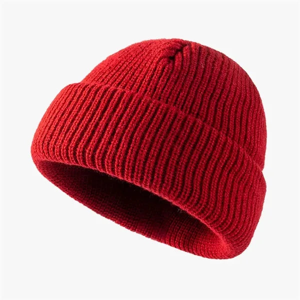 Knit Cuff Short Fisherman Beanie