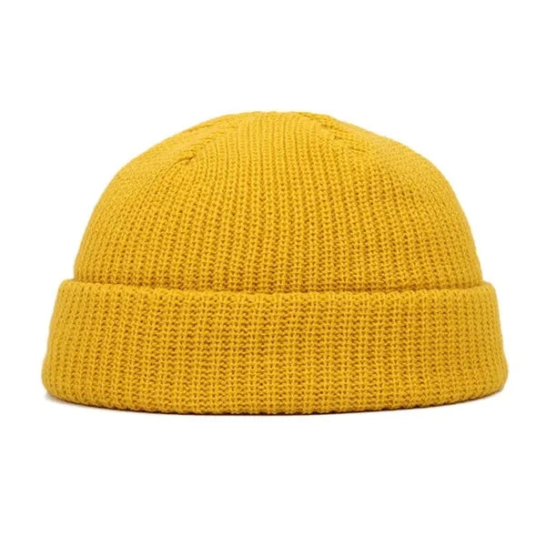 Knit Cuff Short Fisherman Beanie