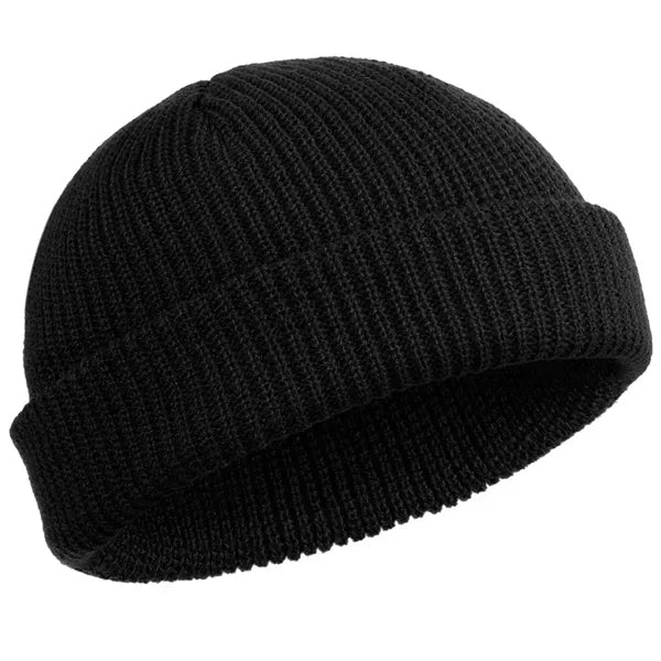 Knit Cuff Short Fisherman Beanie