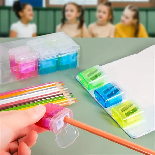 Manual Pencil Sharpener With Lid