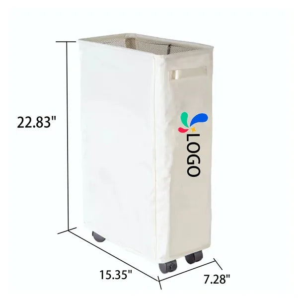 Rolling Slim Laundry Basket