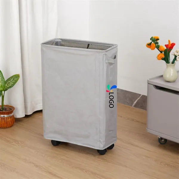 Rolling Slim Laundry Basket