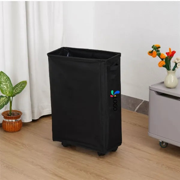Rolling Slim Laundry Basket