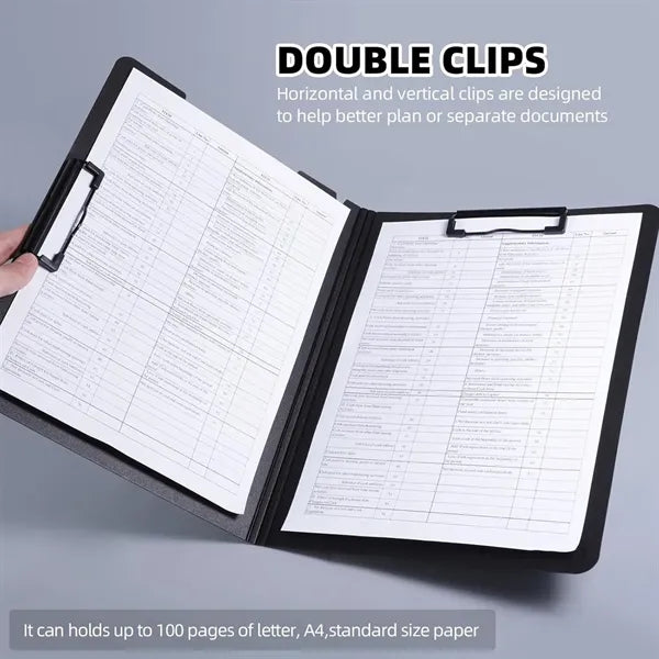 PVC Waterproof And Durable Double Clip Multi-Color Folder