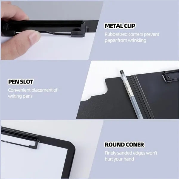 PVC Waterproof And Durable Double Clip Multi-Color Folder