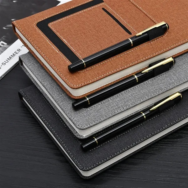 Portable A5 Waterproof And Wear-Resistant Leather Notebook