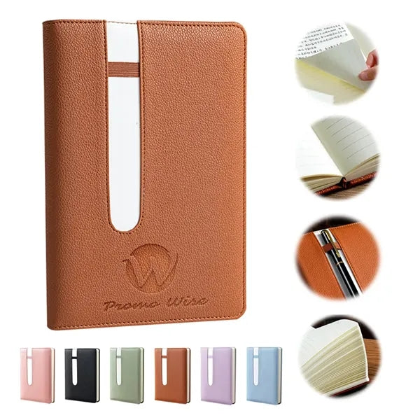 A5 Splicing Pen Holder Thickened Horizontal Line Notebook