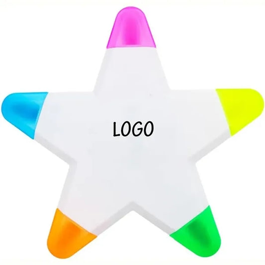 Funny Star Shape Fluorescent Highlighter Pens