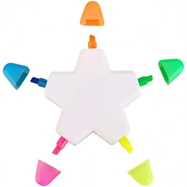 Funny Star Shape Fluorescent Highlighter Pens