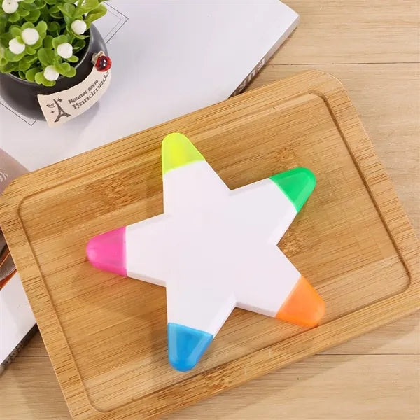 Funny Star Shape Fluorescent Highlighter Pens