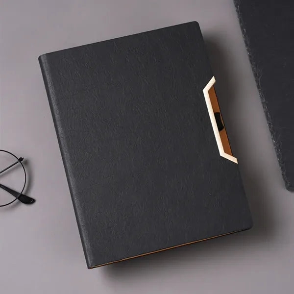 A5 Simple Business Notebook With Elastic Pen Slot