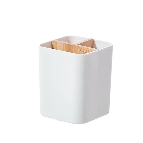 3 Slots Bamboo Toothbrush Holder