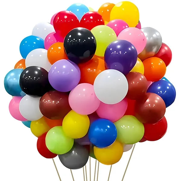 12 inch Round Helium Bright Color Balloons