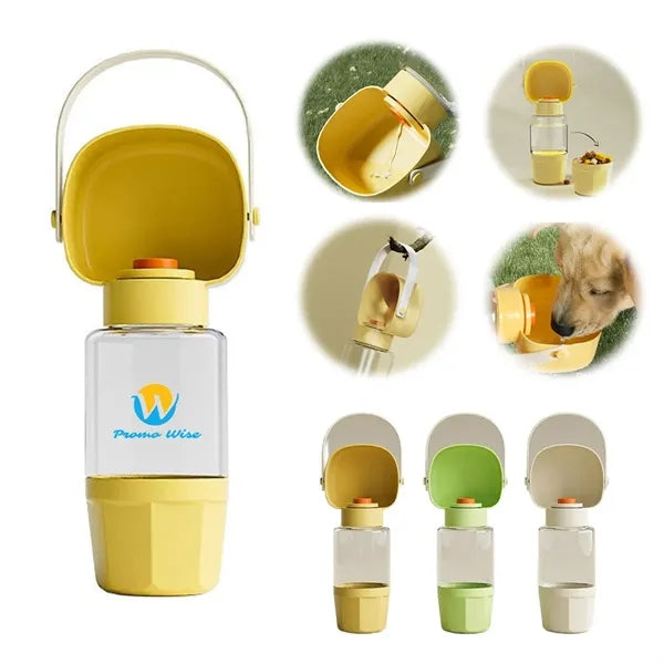 Portable And Shatterproof Pet Drinking And Feeding Bottle