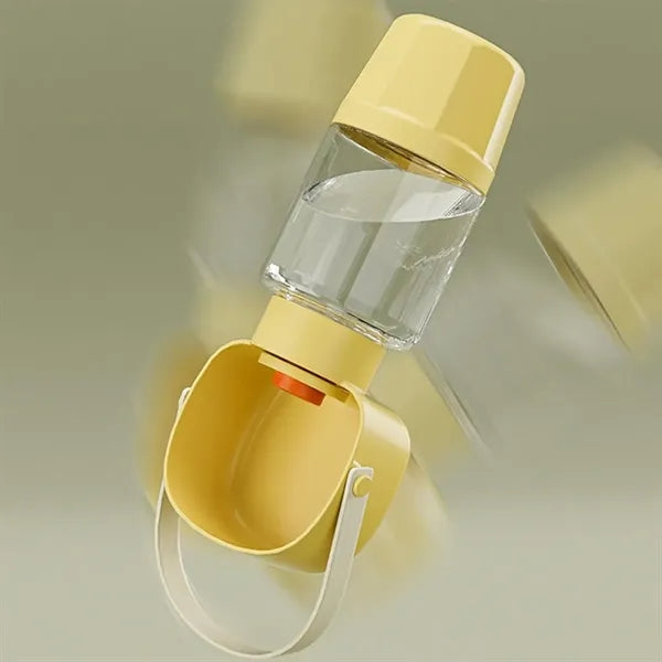 Portable And Shatterproof Pet Drinking And Feeding Bottle
