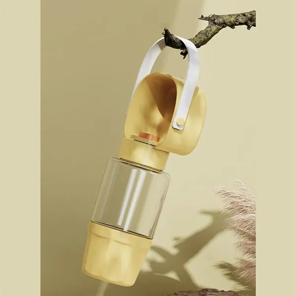Portable And Shatterproof Pet Drinking And Feeding Bottle