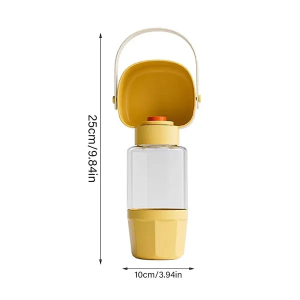Portable And Shatterproof Pet Drinking And Feeding Bottle